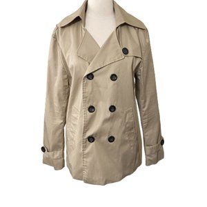 AOWOFS Women’s Tan Peacoat Size Large